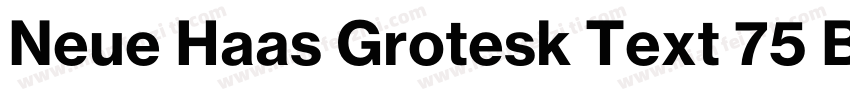 Neue Haas Grotesk Text 75 Bold字体转换